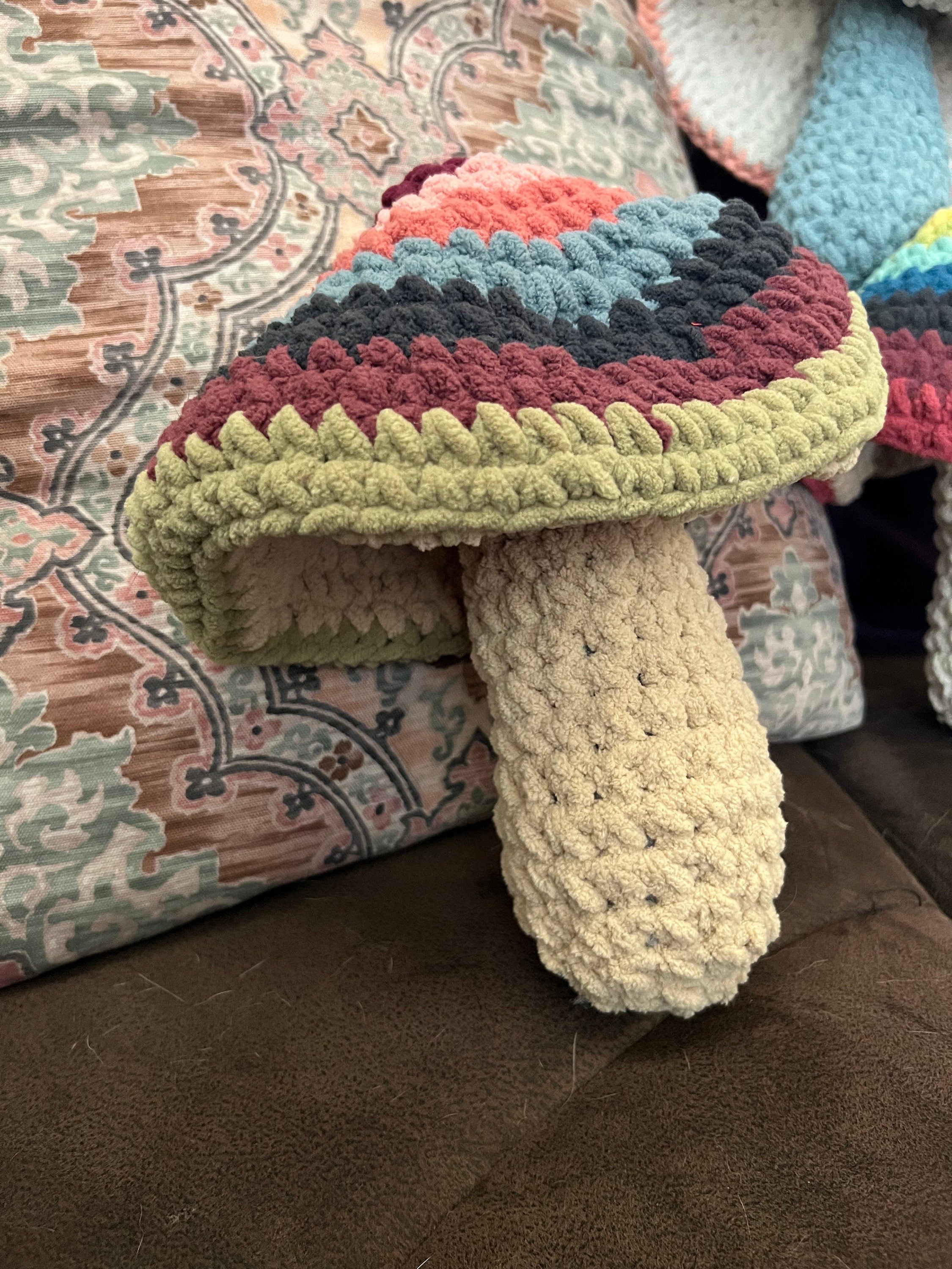 Midi Plush Mushroom Decor Pillow