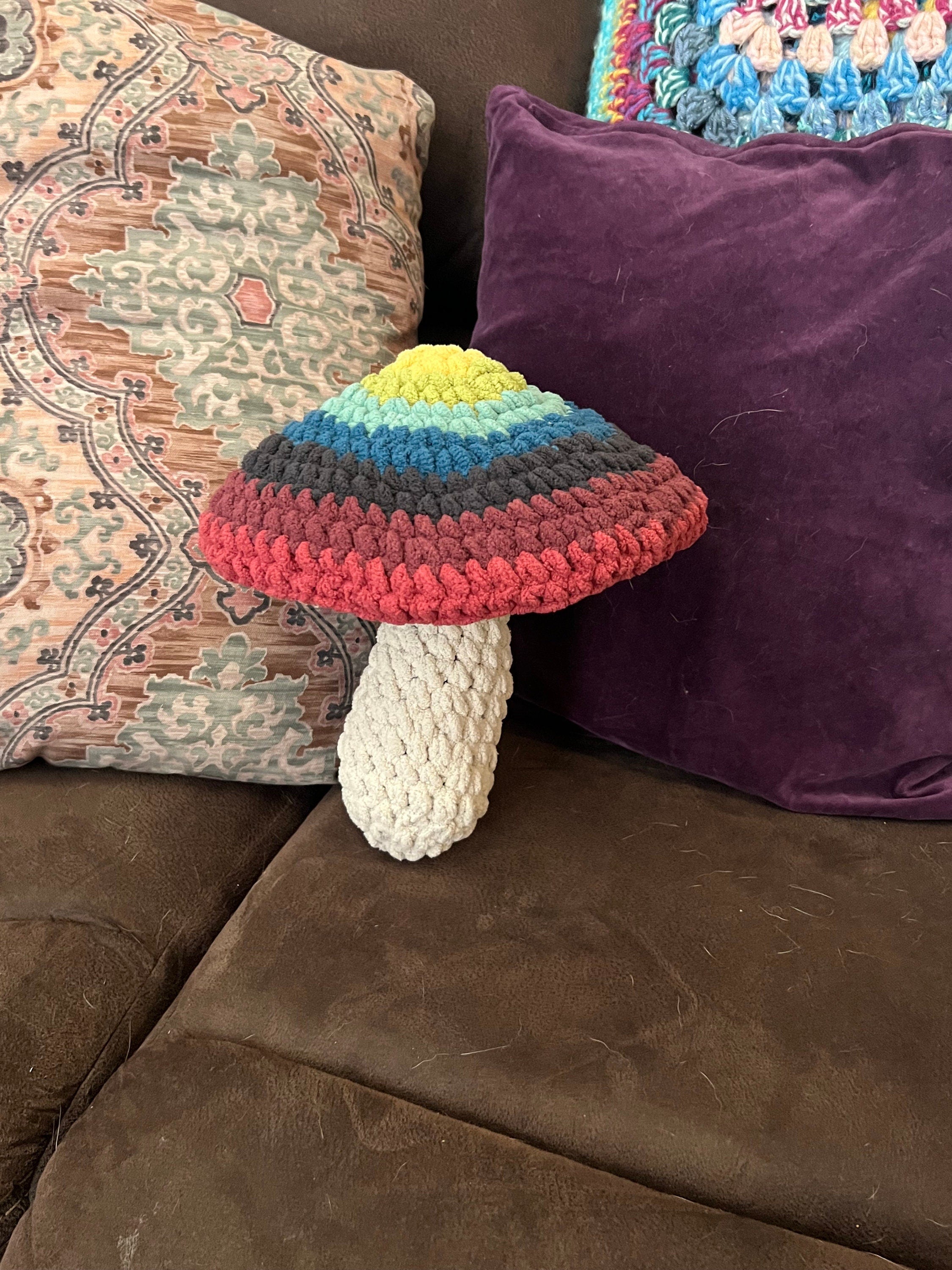 Midi Plush Mushroom Decor Pillow