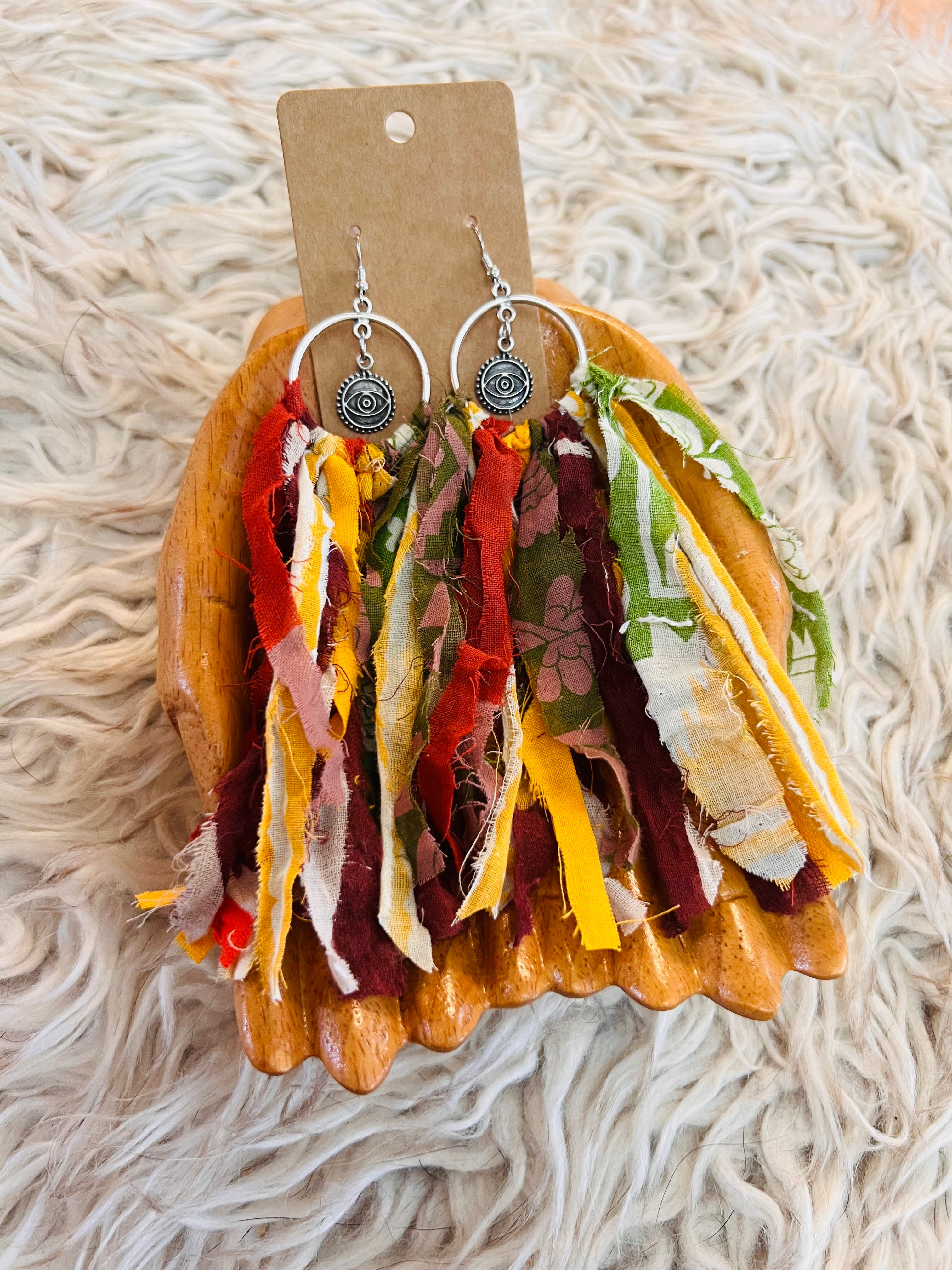 Kantha Charm Earrings