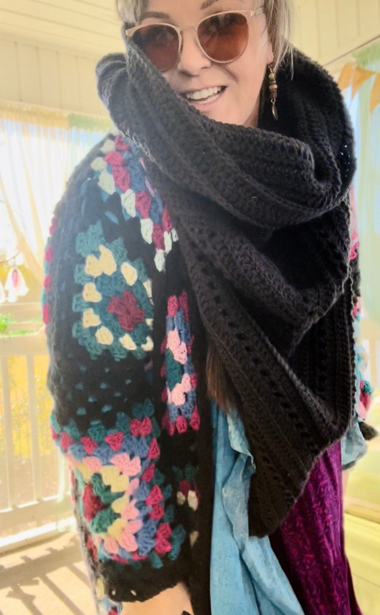 Granny Square Duster Cardigan