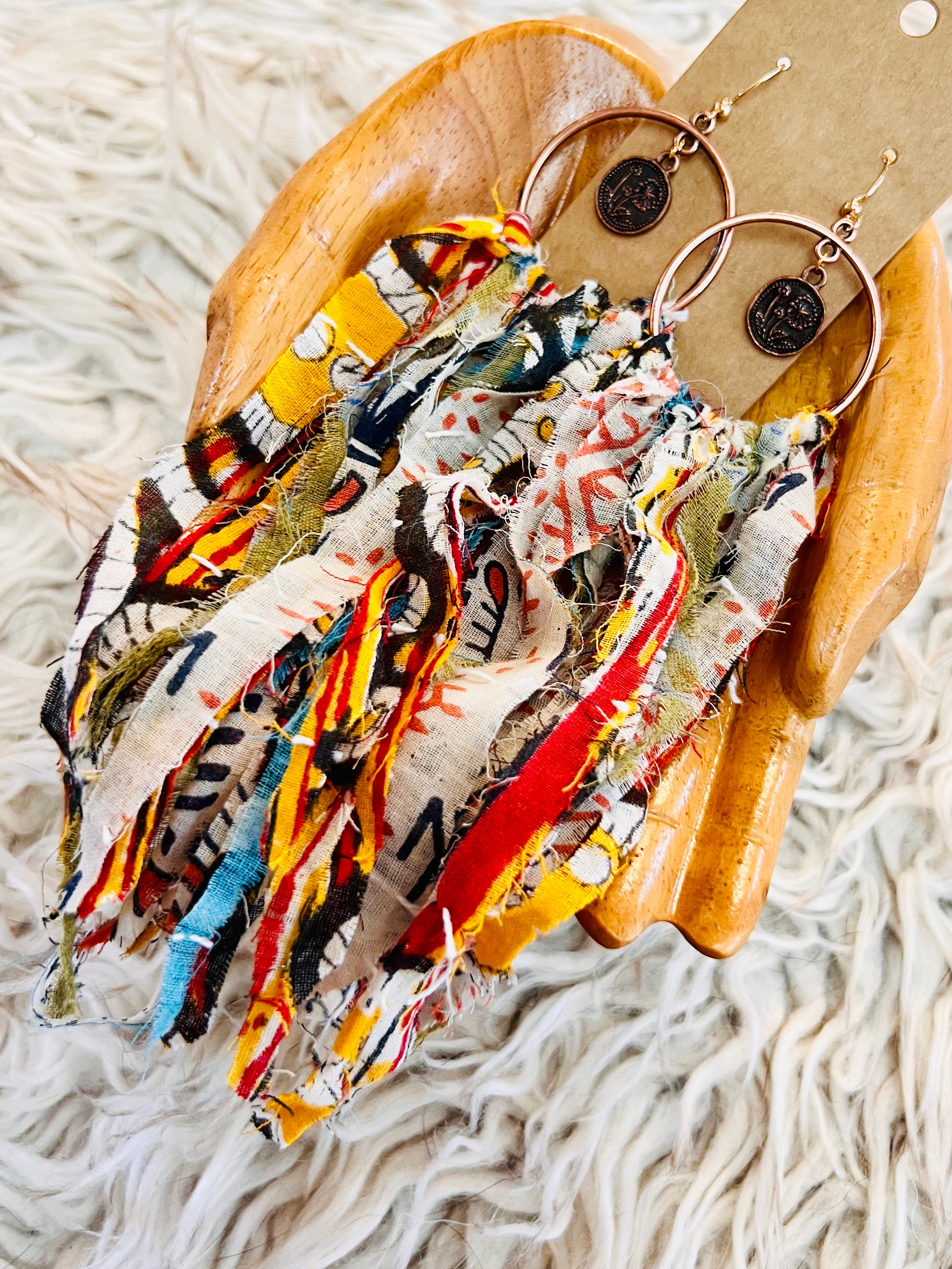 Kantha Charm Earrings