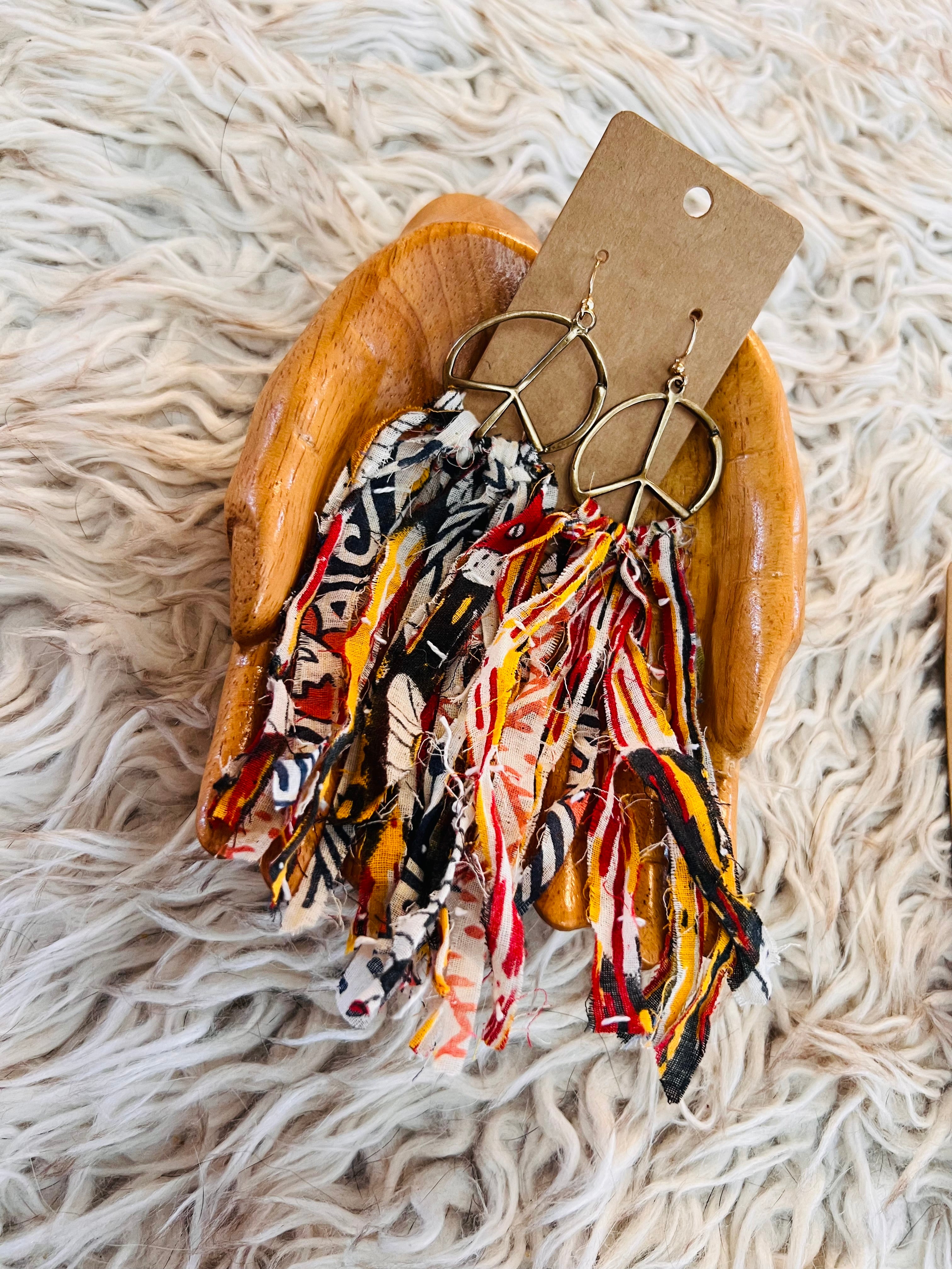 Kantha Charm Earrings