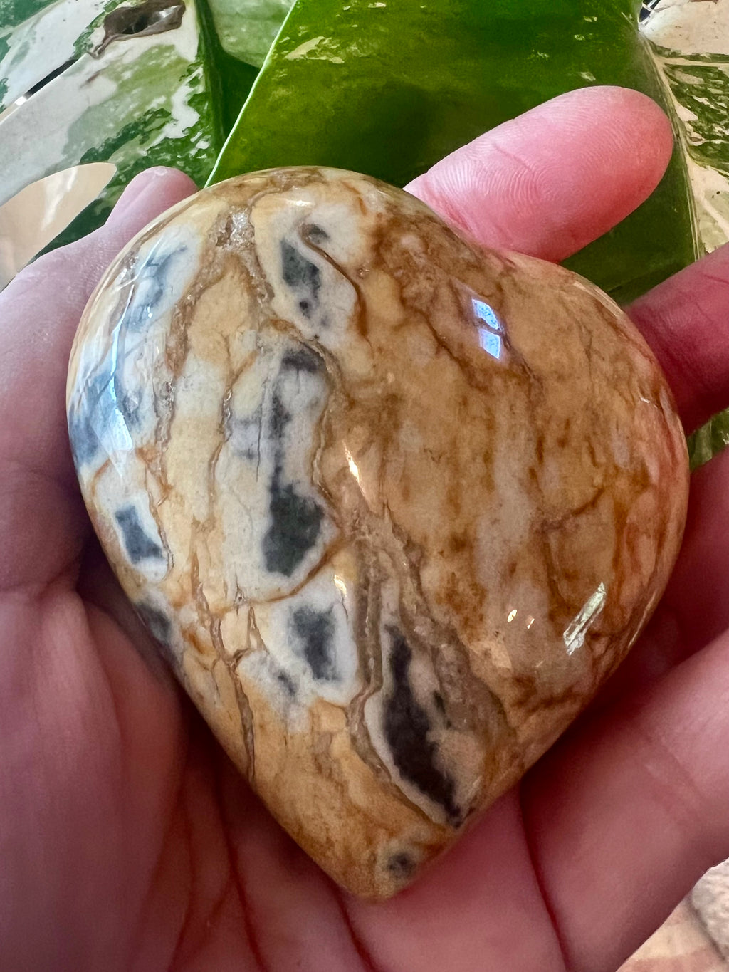 Zebradorite Heart