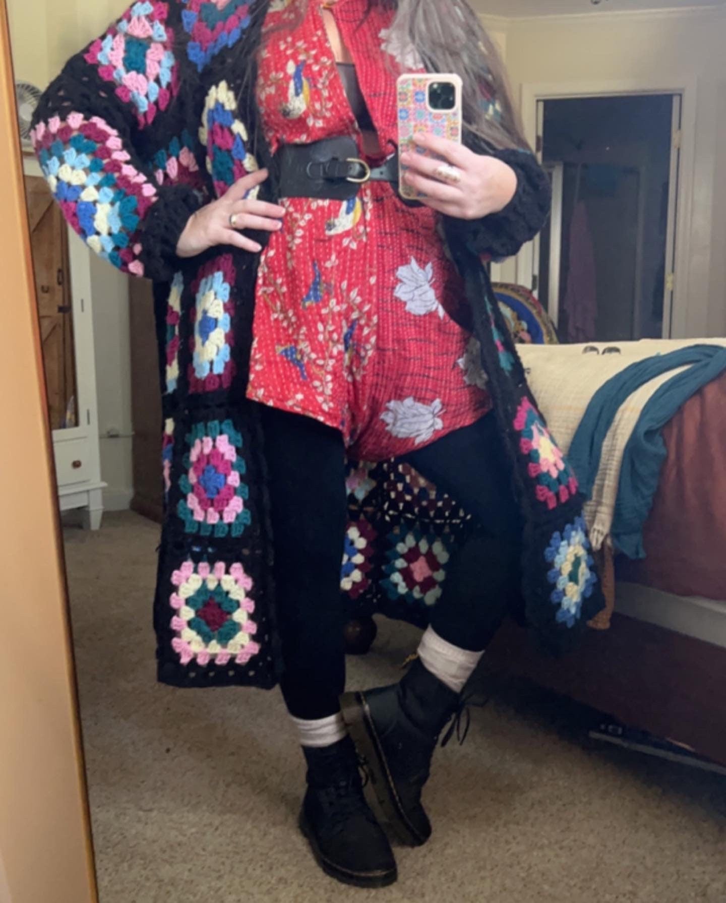 Granny Square Duster Cardigan