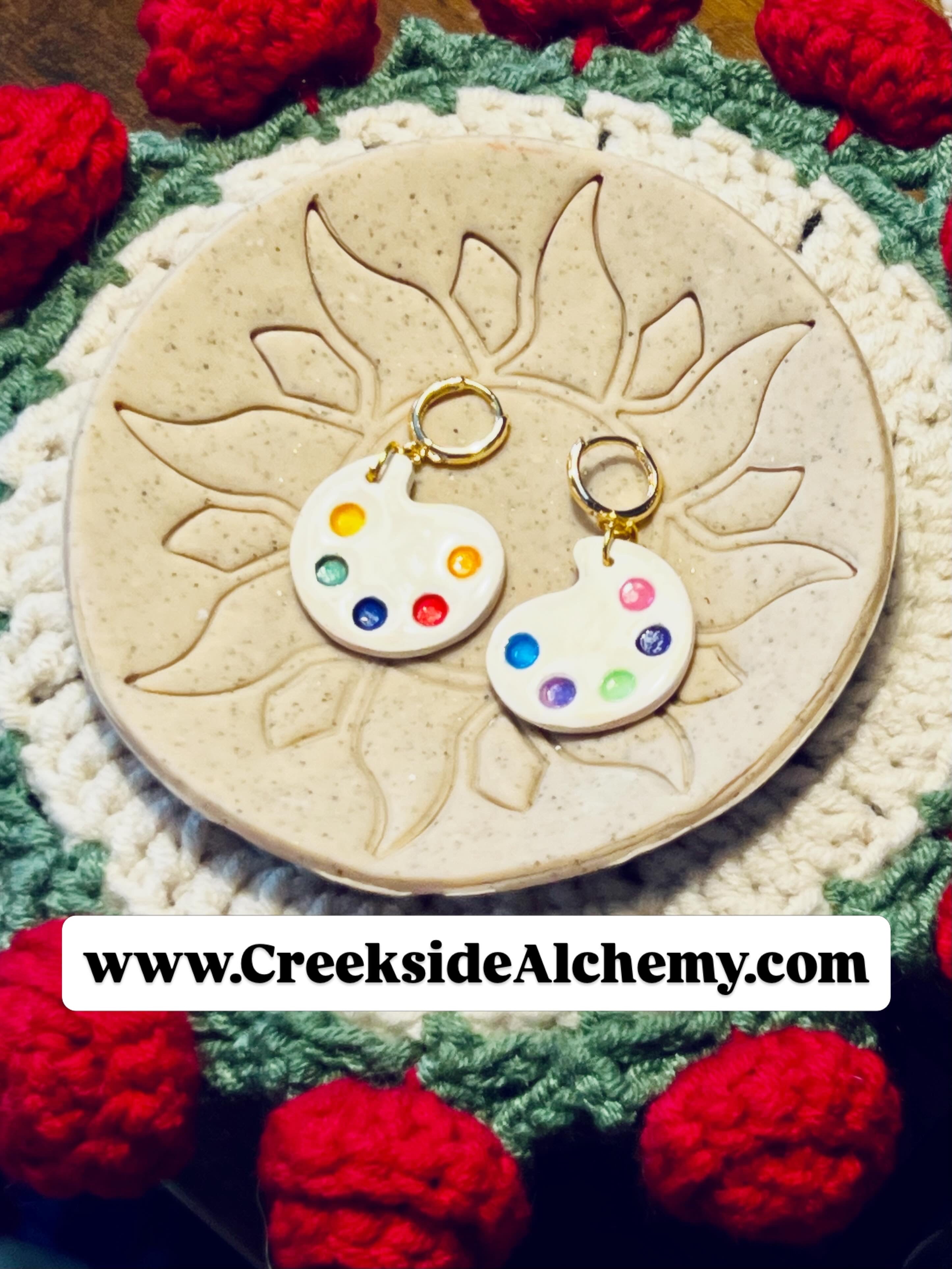 Paint Palette Earrings
