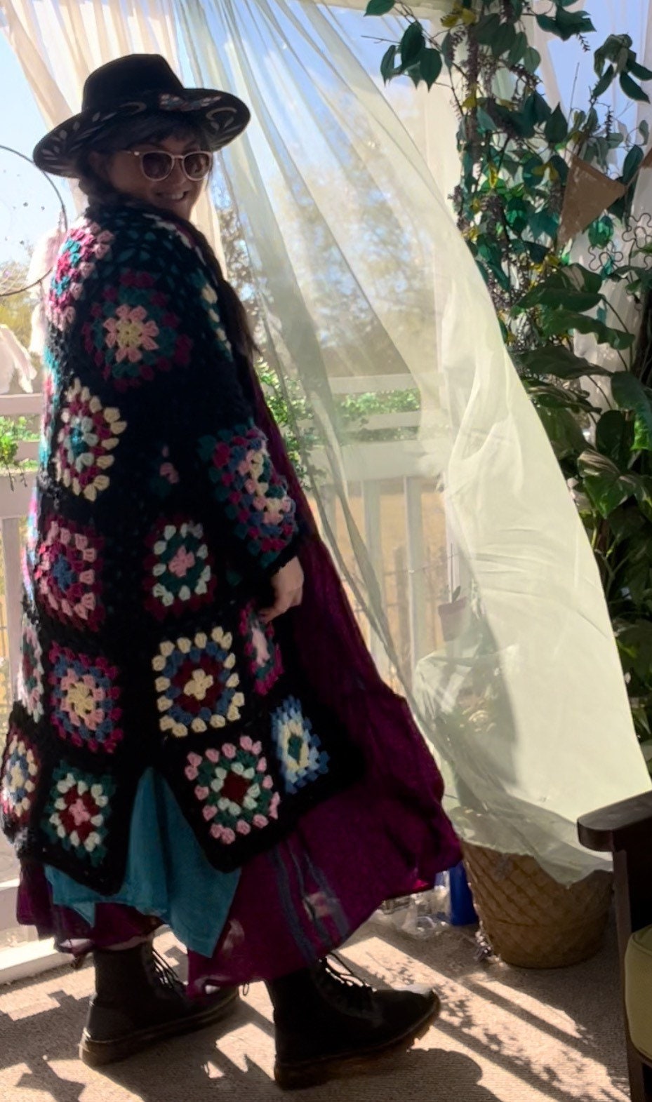 Granny Square Duster Cardigan