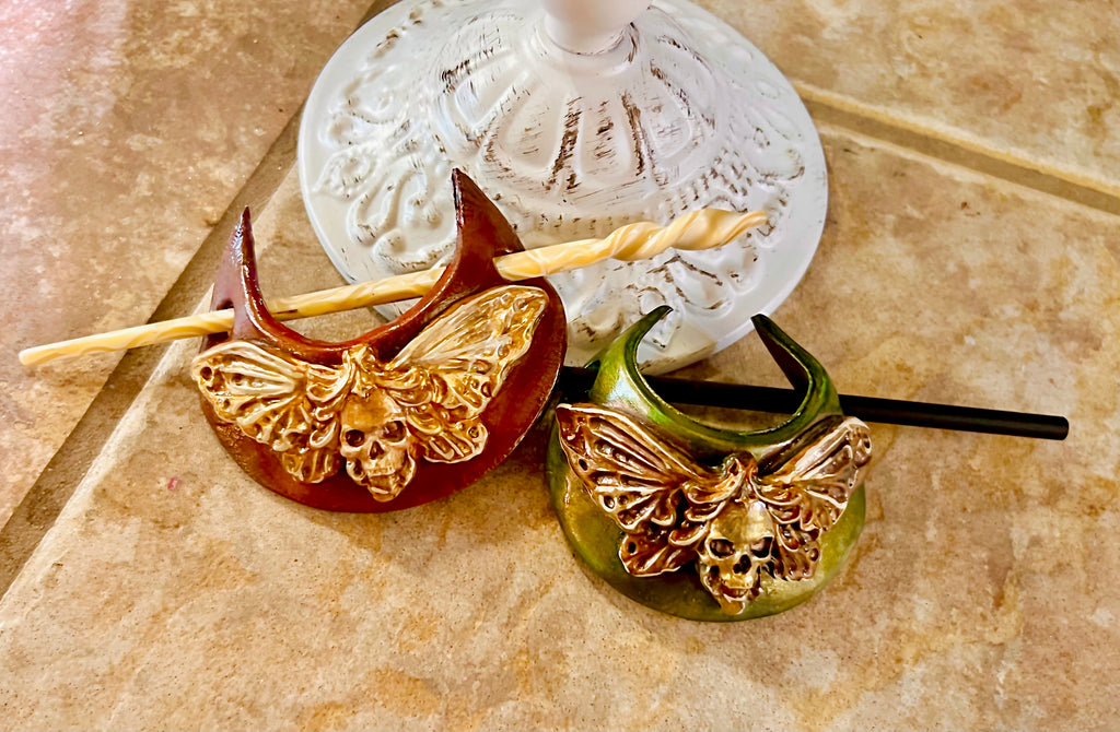 Death Head Moth Hair Slide