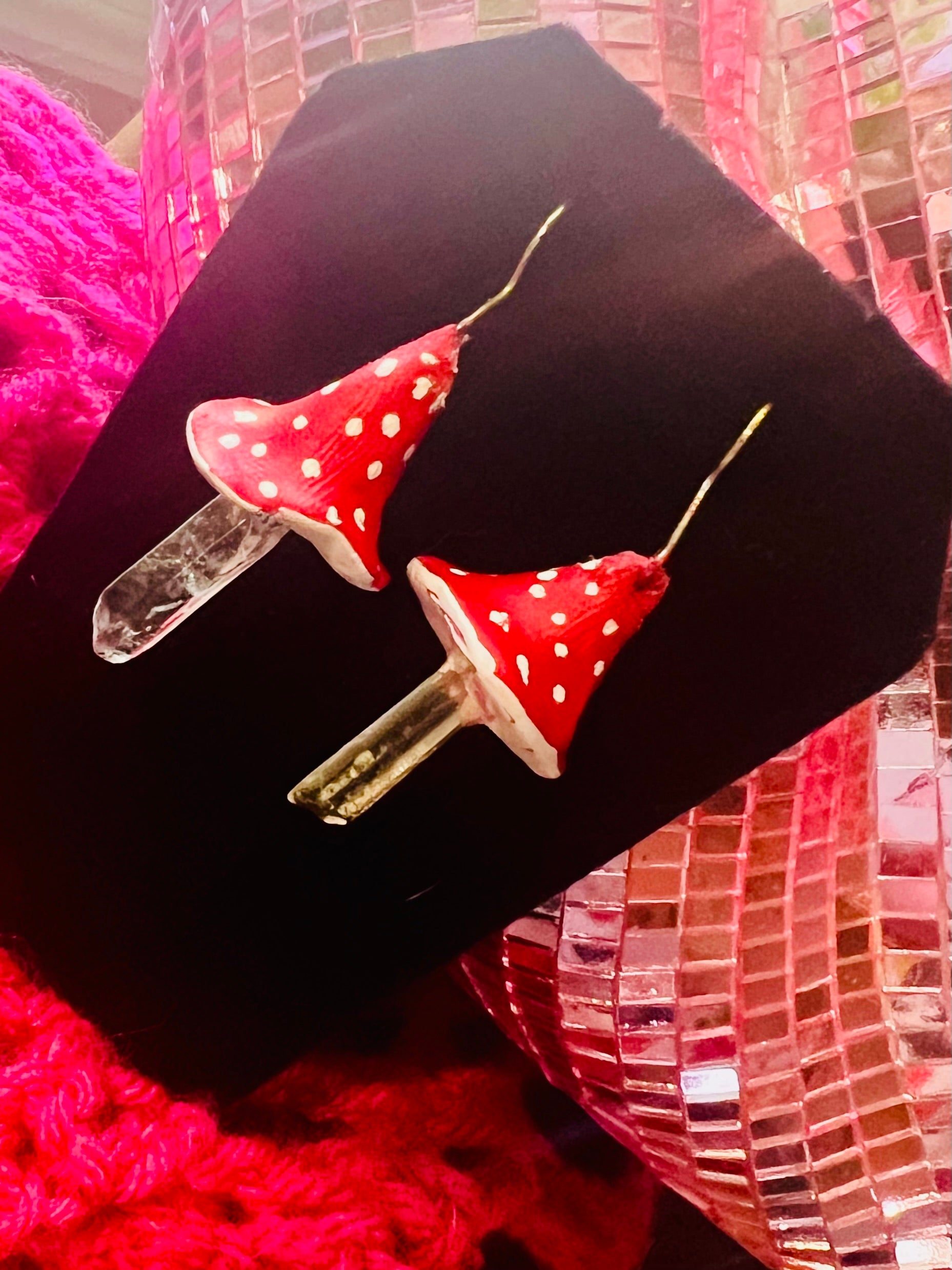 Mini mushroom earrings