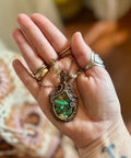 Wire Wrapped Chrysocolla Necklace