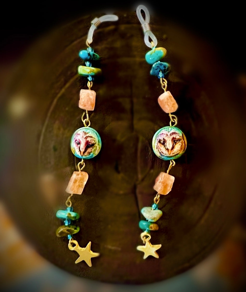 Owl Guide Eyeglasses Charm