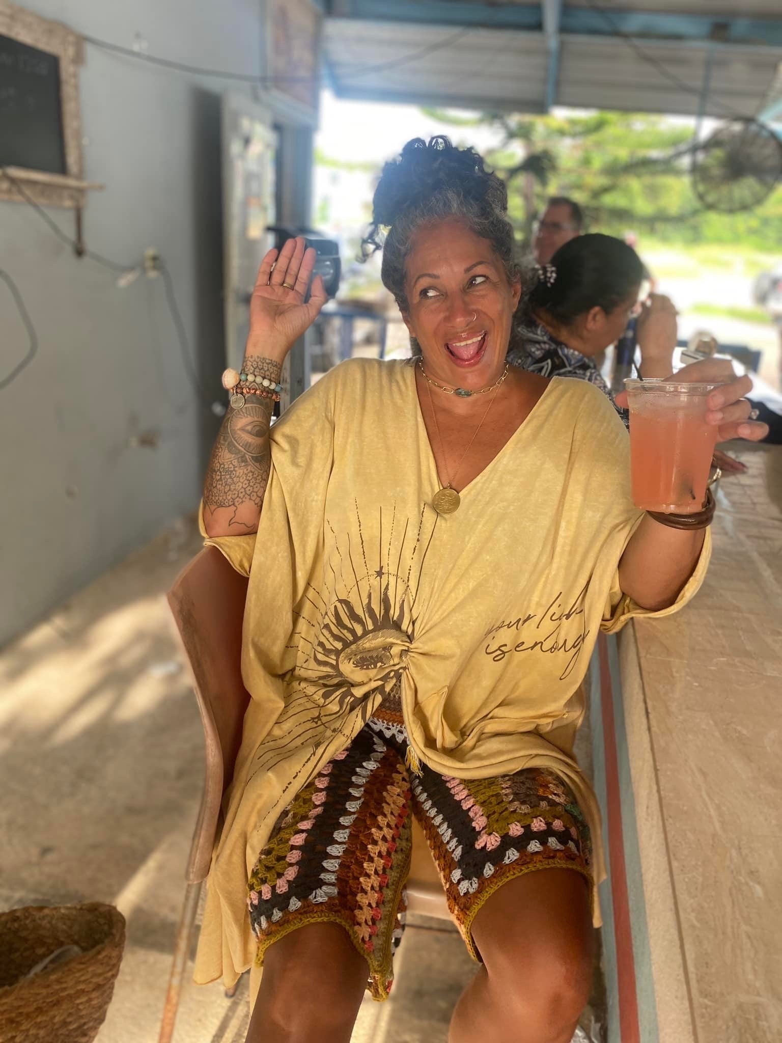 Eva’s Bohemian Crochet Shorts