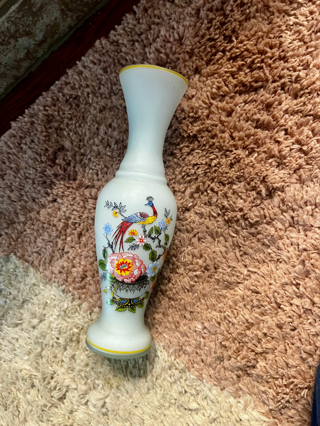 Decorative Peacock Vase