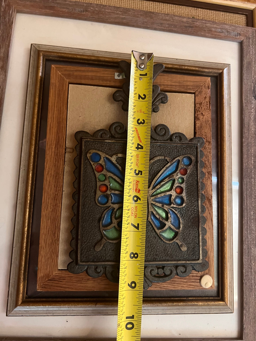 Cast iron Butterfly inlay trivet