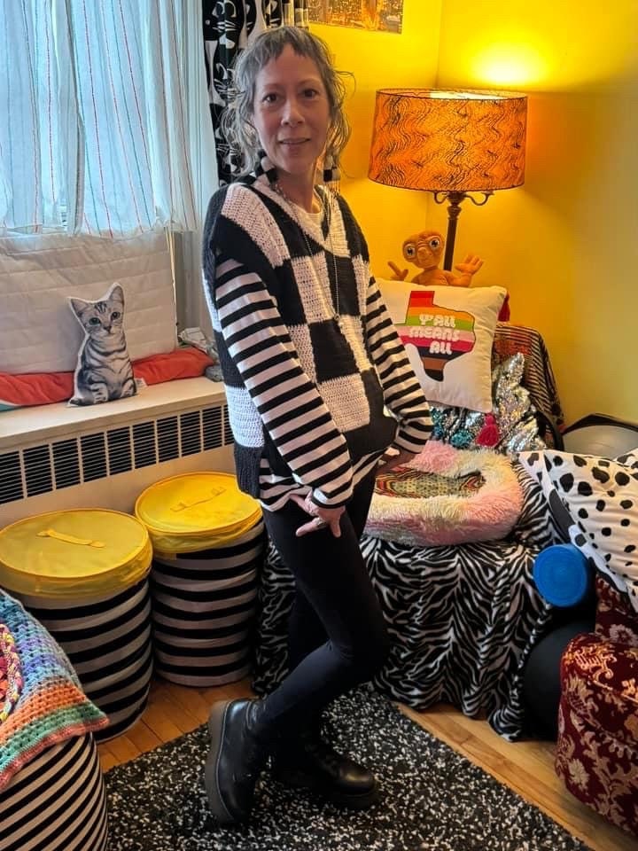 Checkerboard Sweater Vest