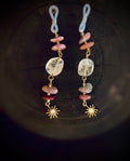 Amethyst & Quartz Eyeglasses Charm