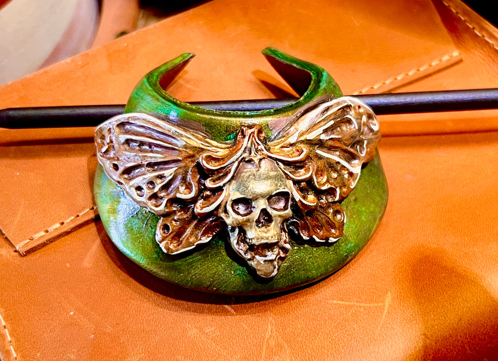 Death Head Moth Hair Slide