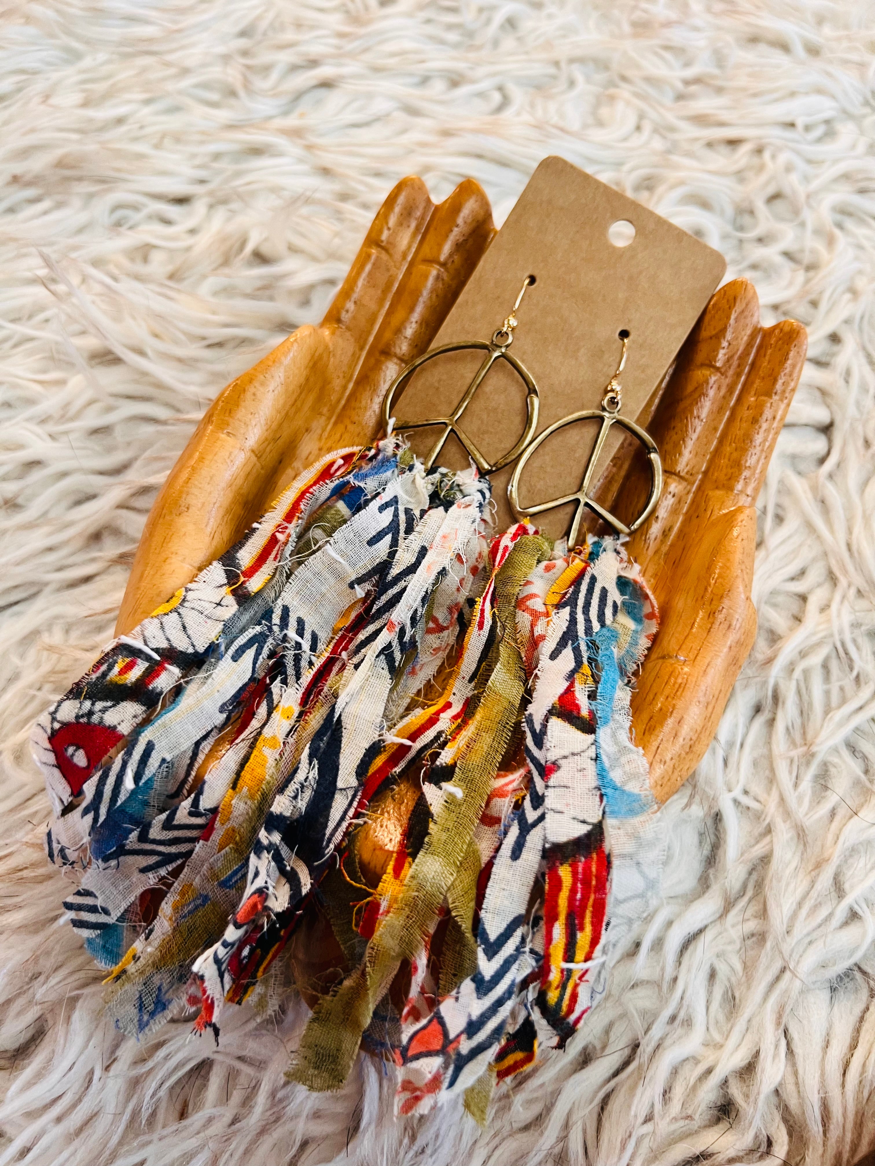Kantha Charm Earrings