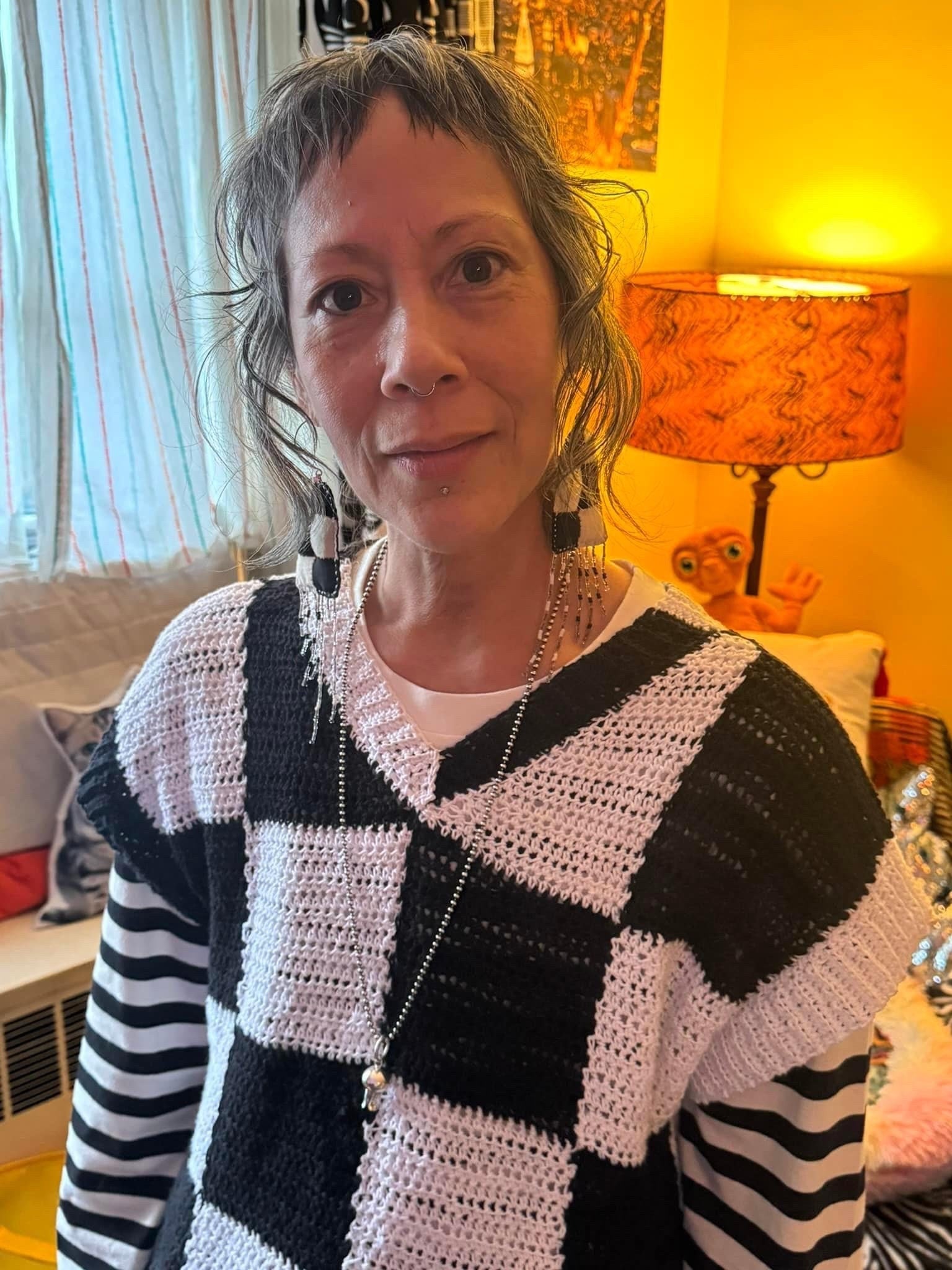 Checkerboard Sweater Vest