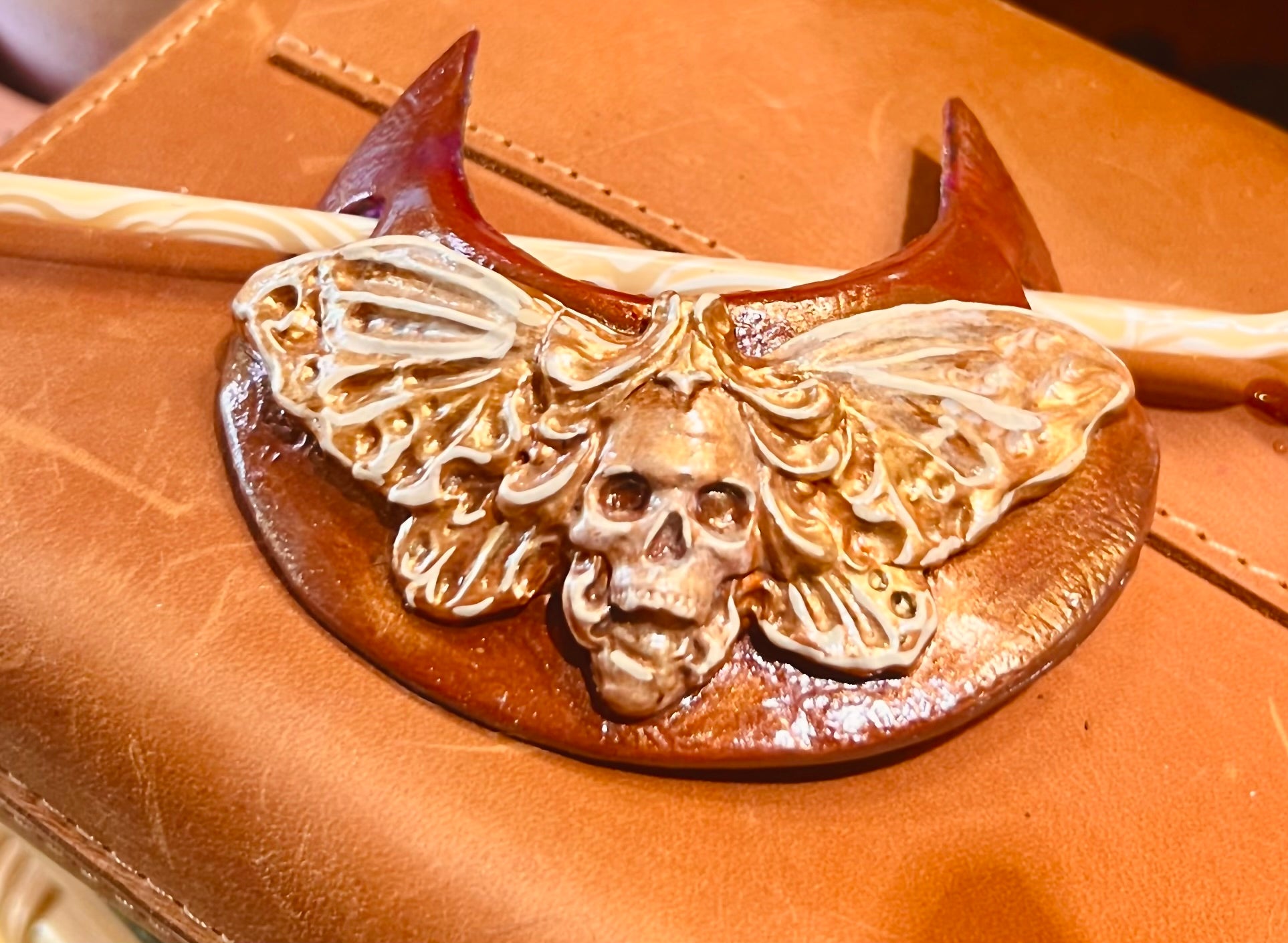 Death Head Moth Hair Slide