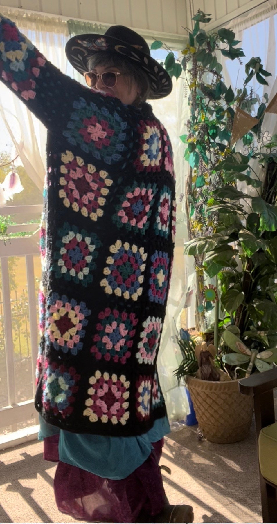 Granny Square Duster Cardigan