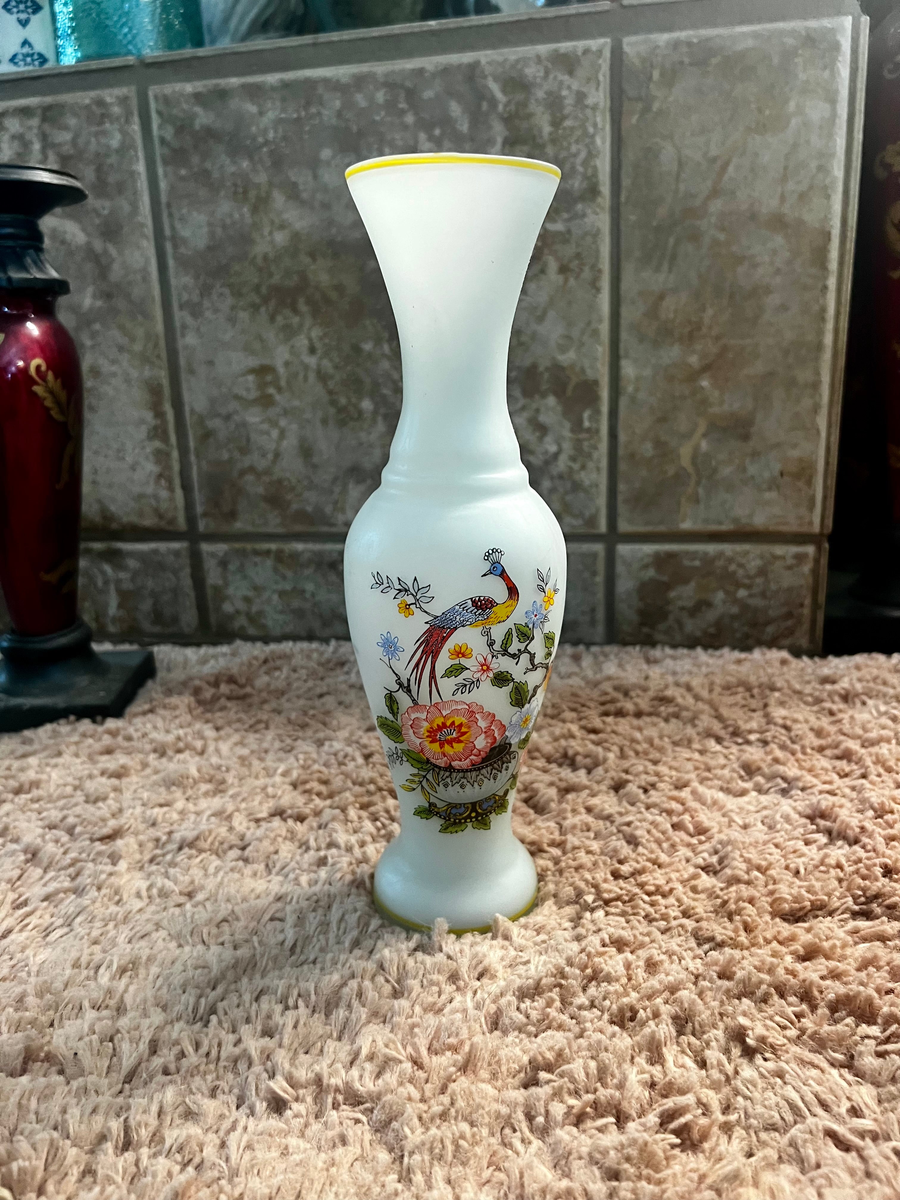 Decorative Peacock Vase