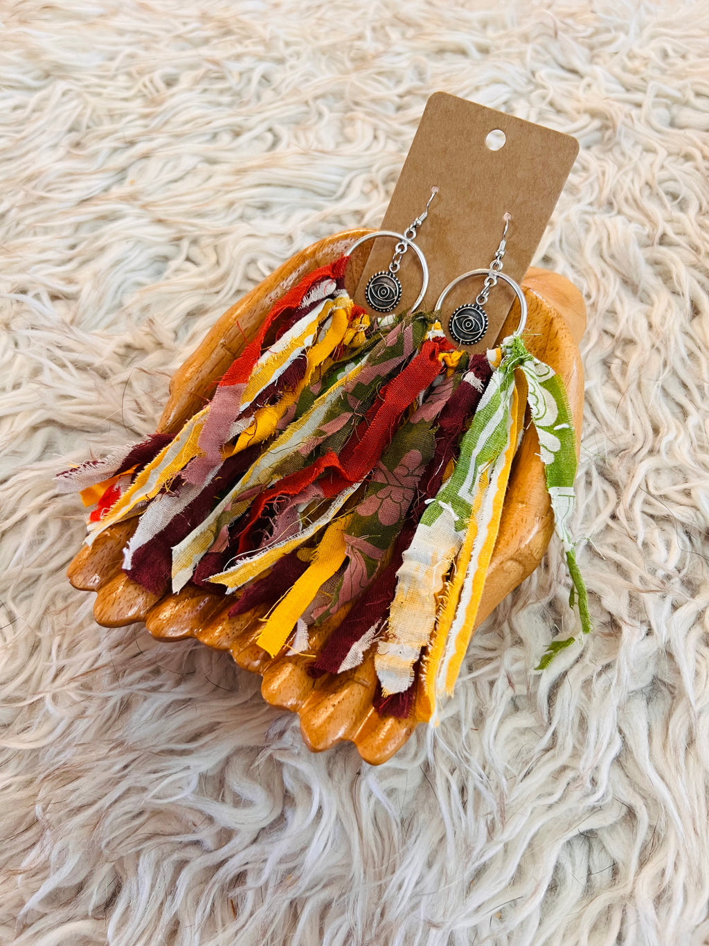 Kantha Charm Earrings