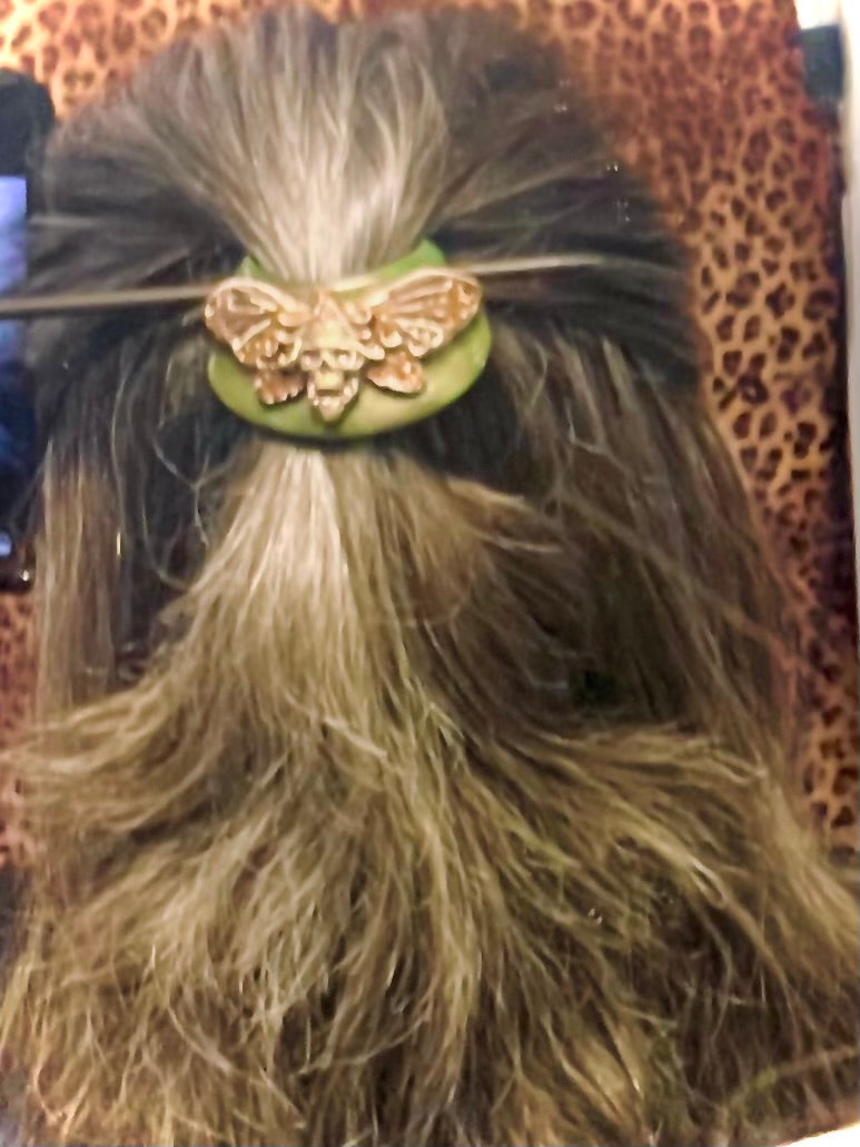 Death Head Moth Hair Slide