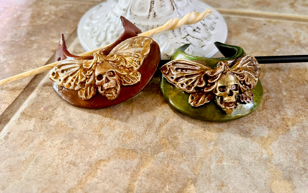 Death Head Moth Hair Slide