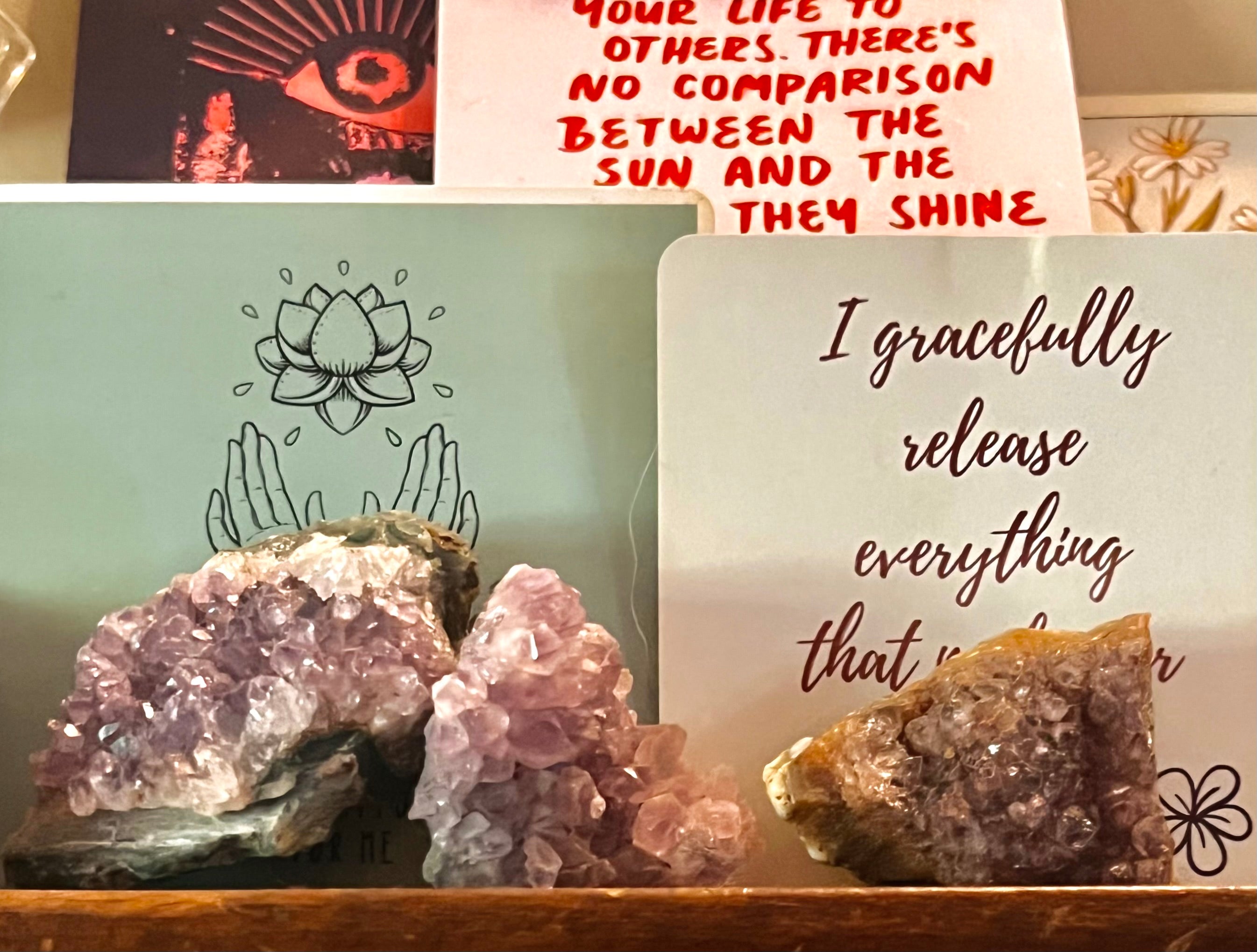 Raw Amethyst Druzy Clusters