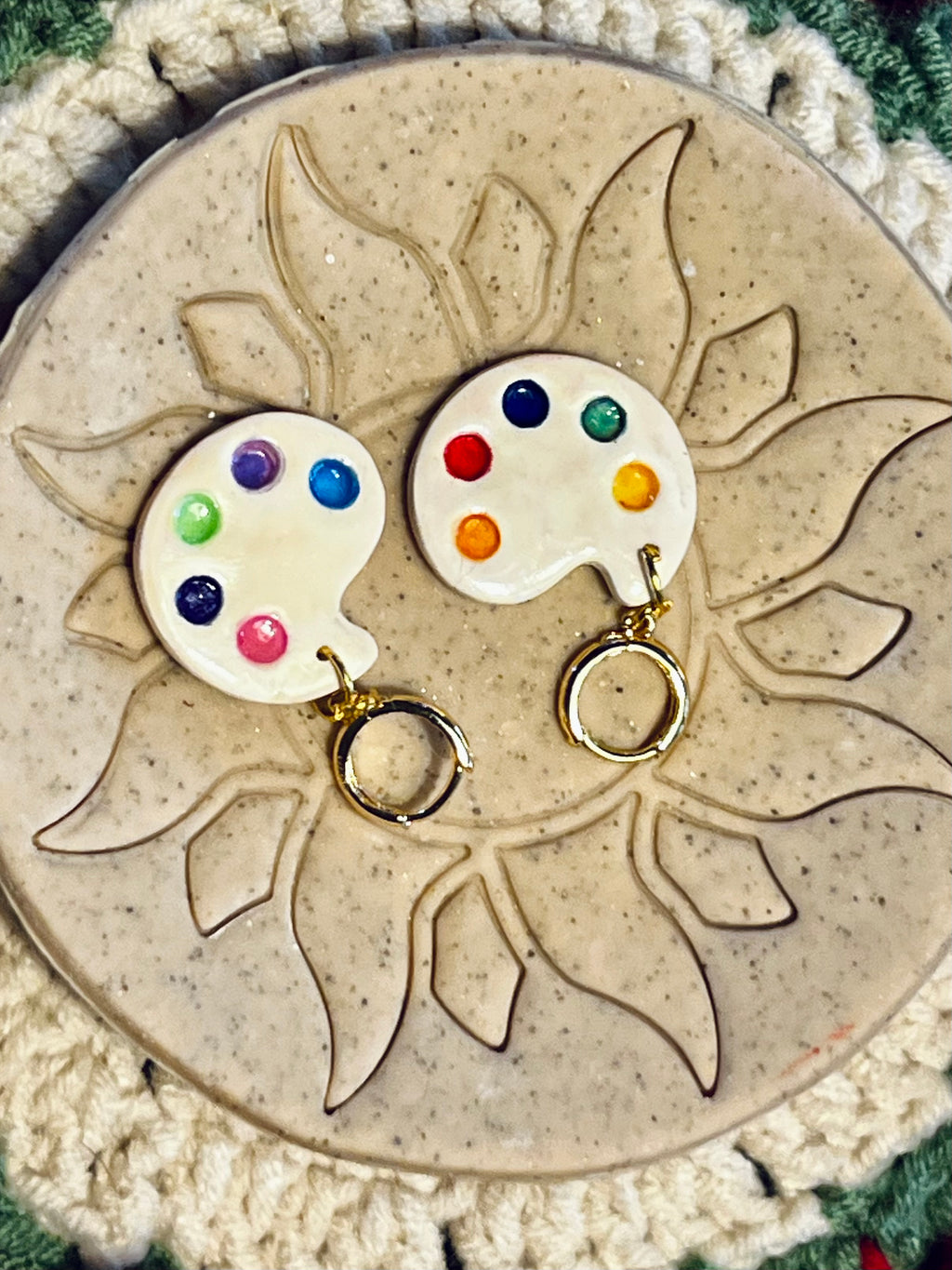 Paint Palette Earrings