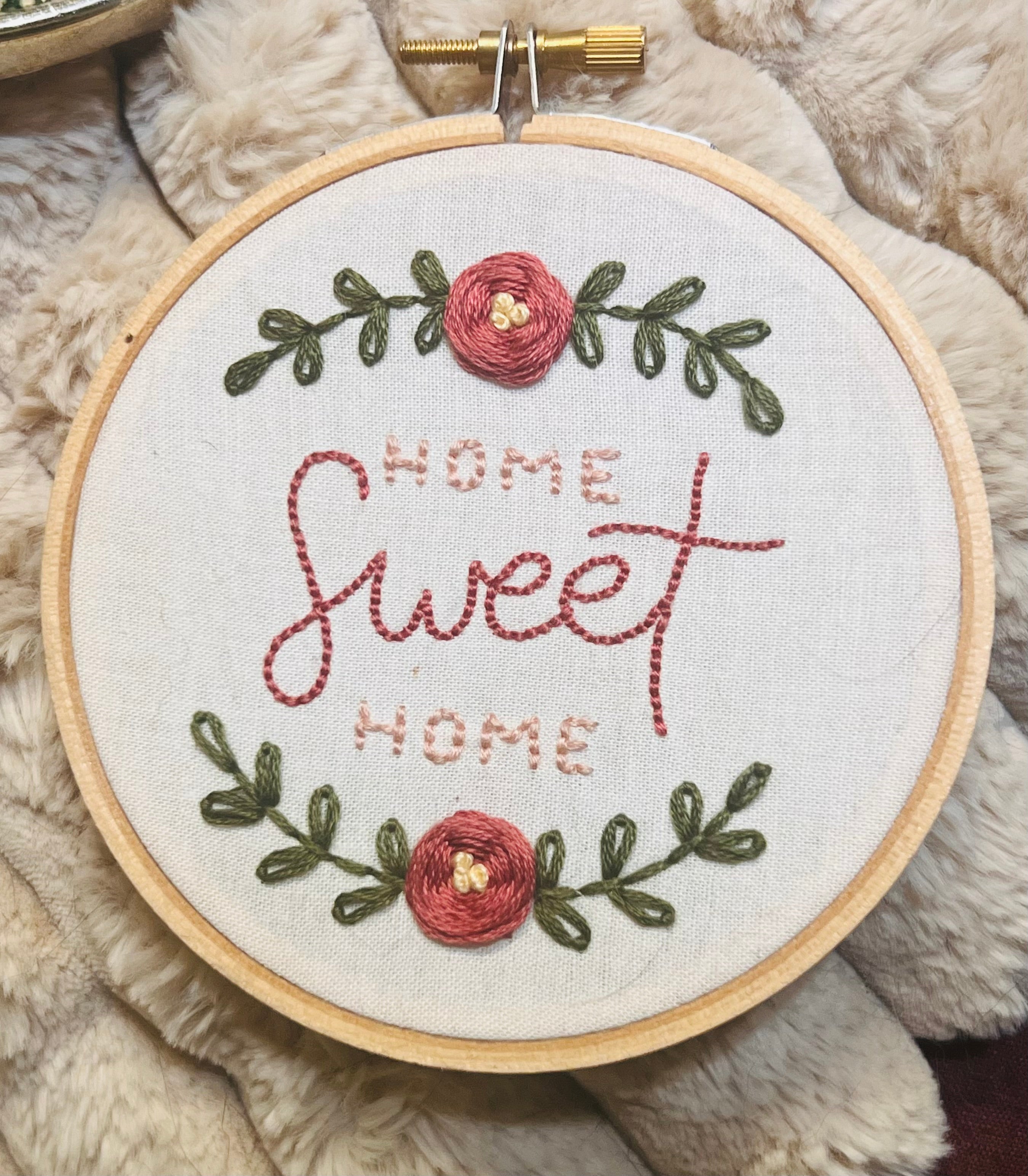 embroidered wall art set