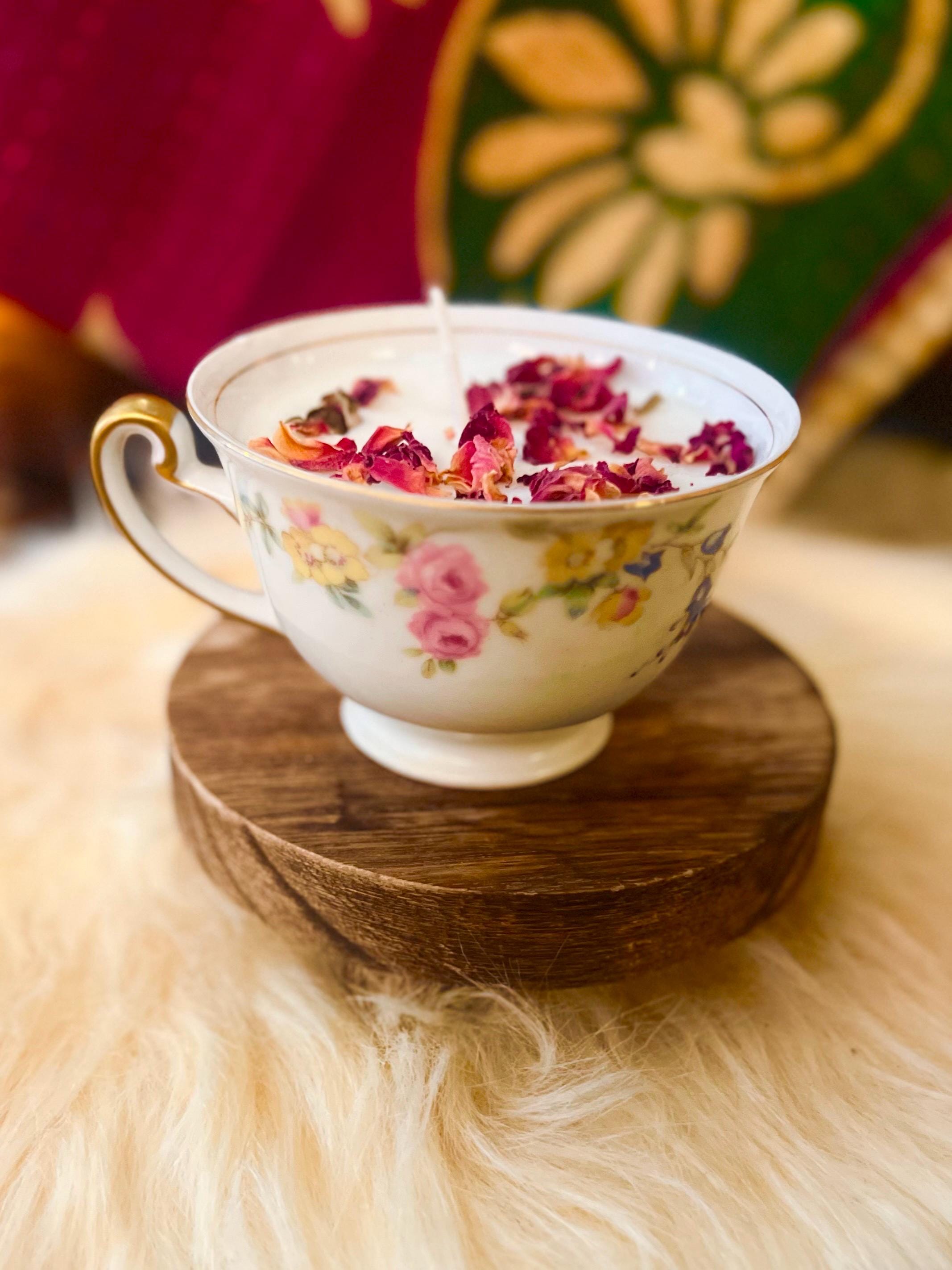 Soy Candle in reusable Vintage China Teacup