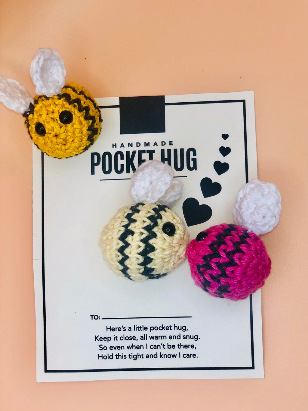 Mini Bee Pocket Hugs