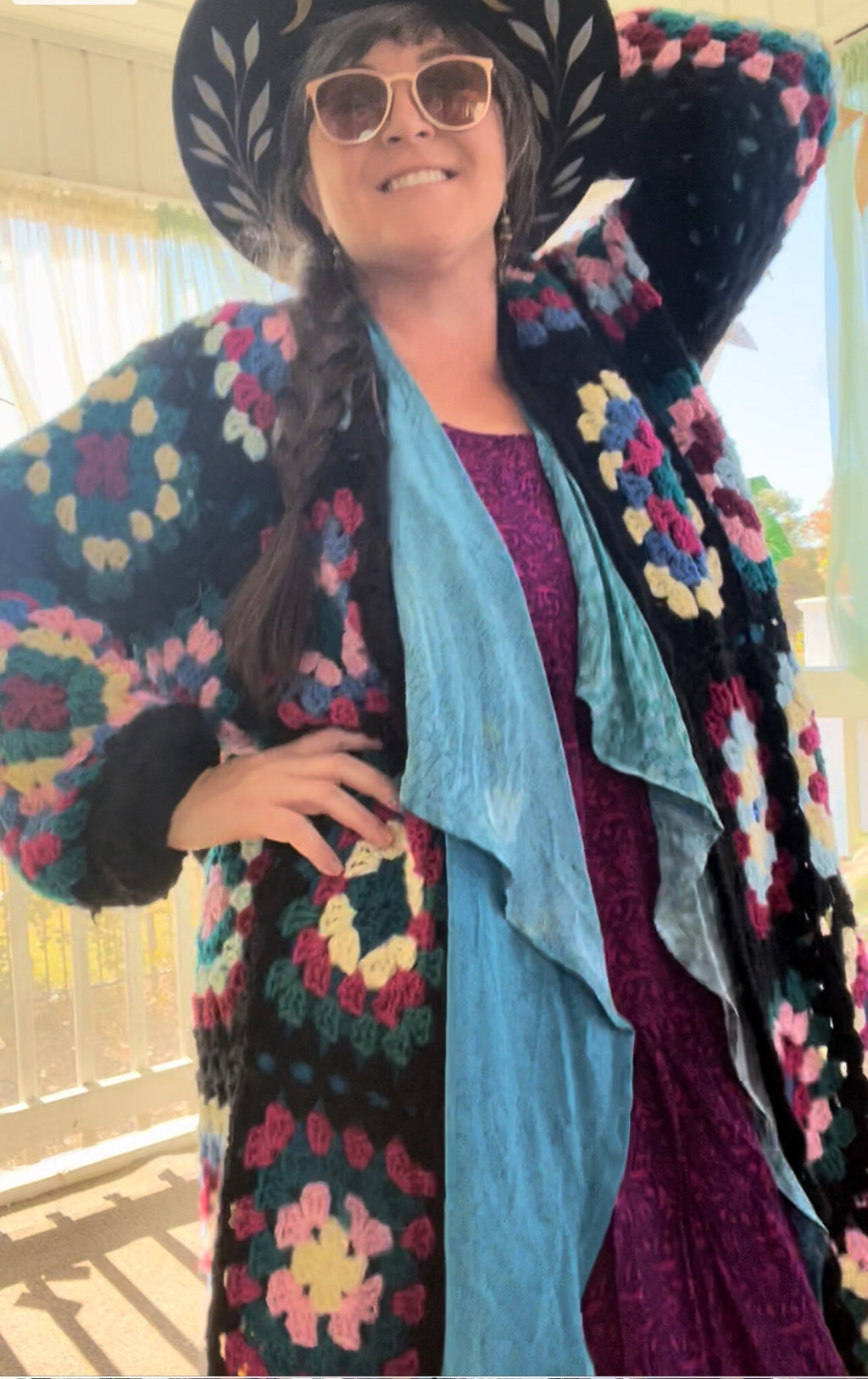 Granny Square Duster Cardigan