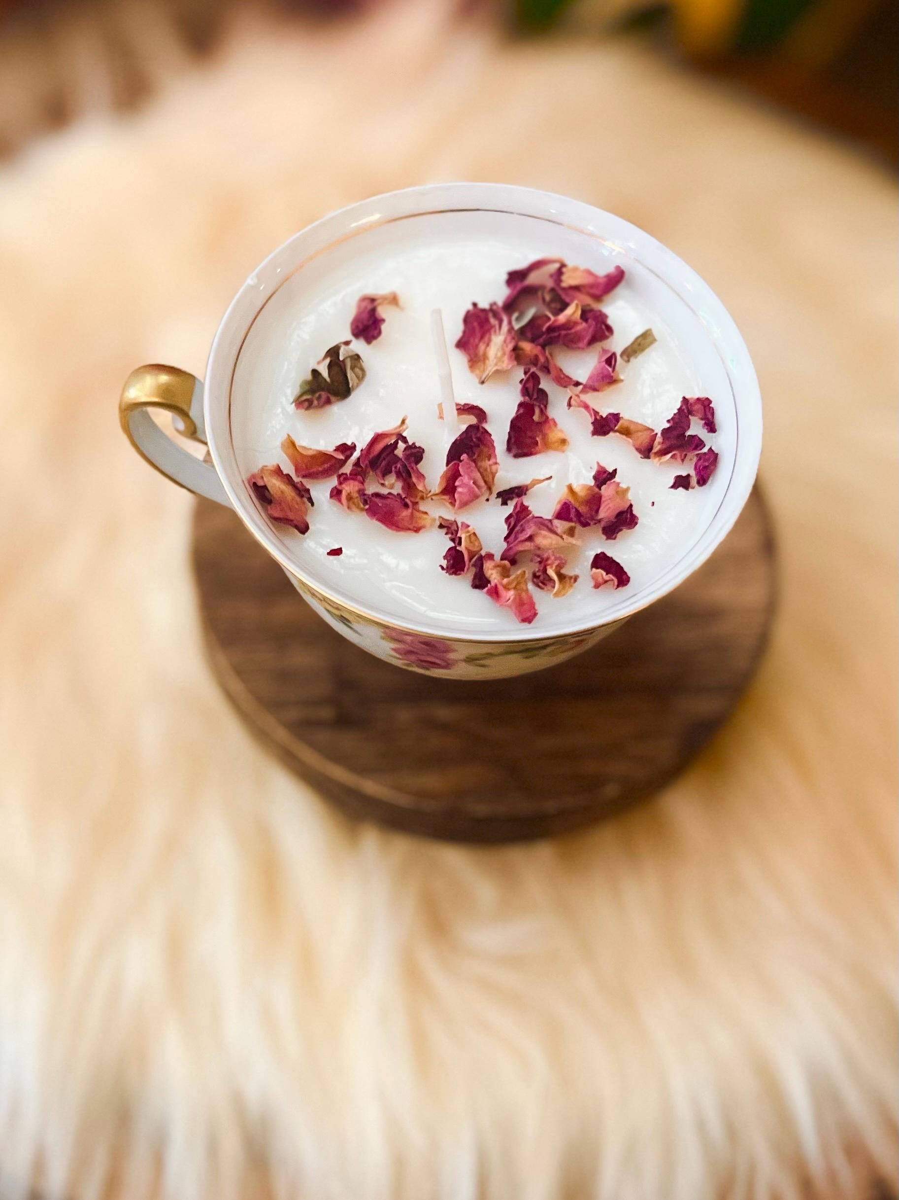 Soy Candle in reusable Vintage China Teacup