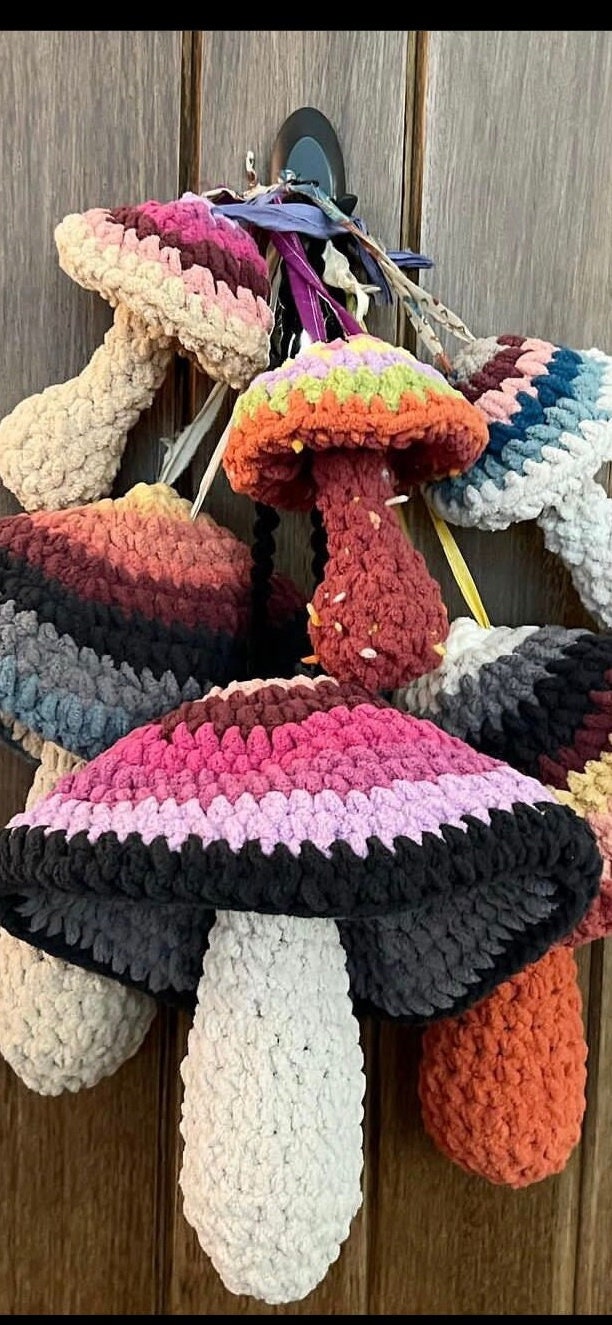 Midi Plush Mushroom Decor Pillow