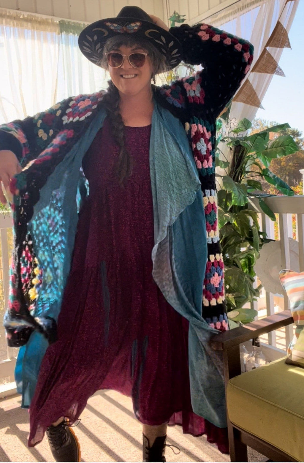 Granny Square Duster Cardigan