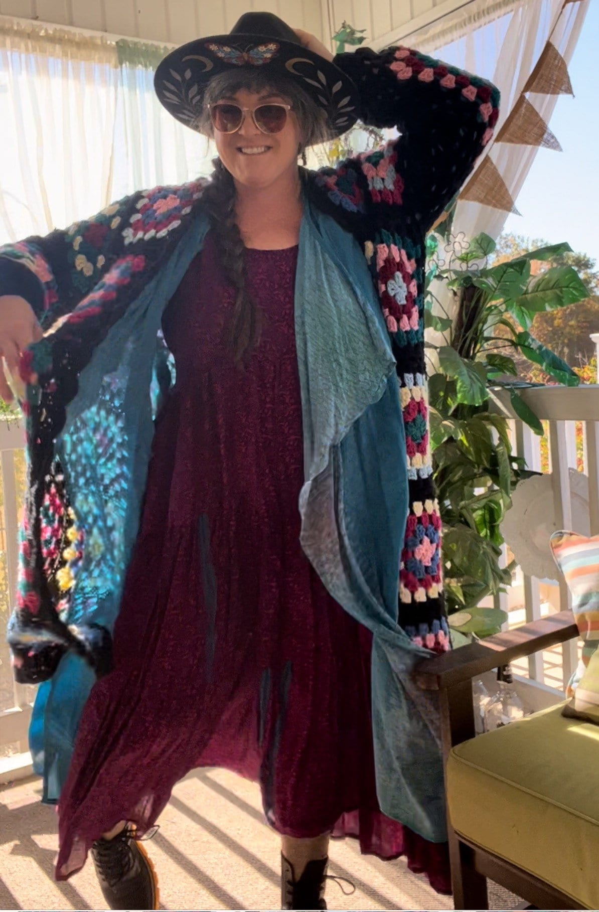 Granny Square Duster Cardigan